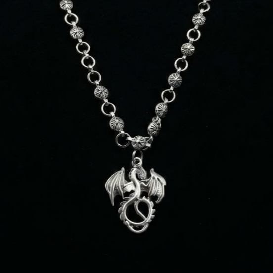Chrome hearts Dragon Necklace Round