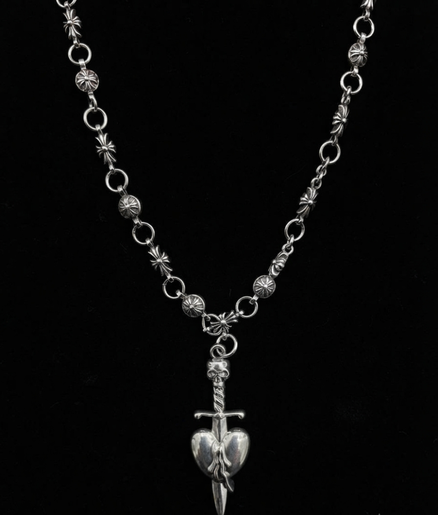 Chrome hearts Sword-heart Necklace Mix