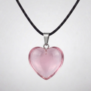 BabyPink Glass Heart