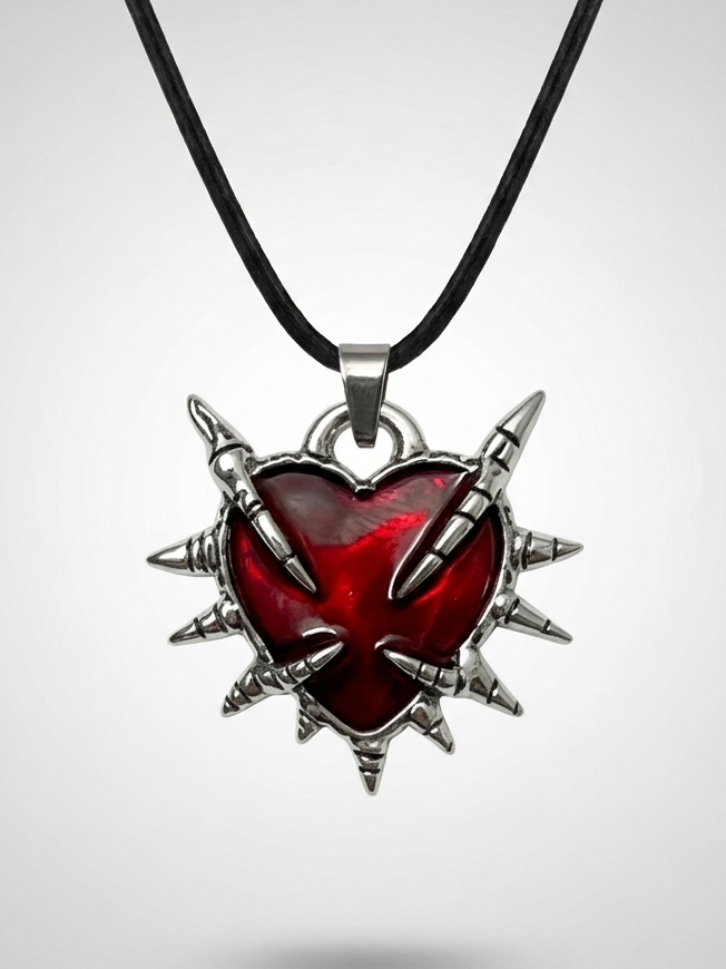 Red Spikes Heart