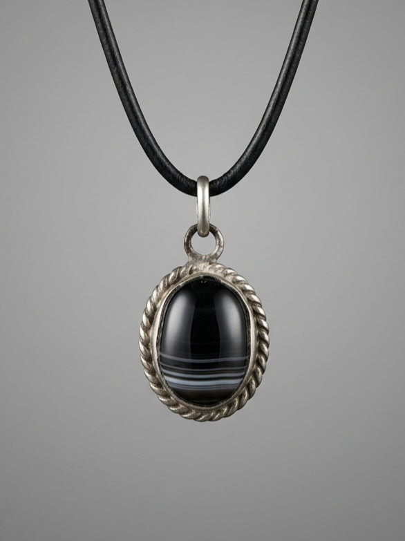 Vintage Small Black Stone