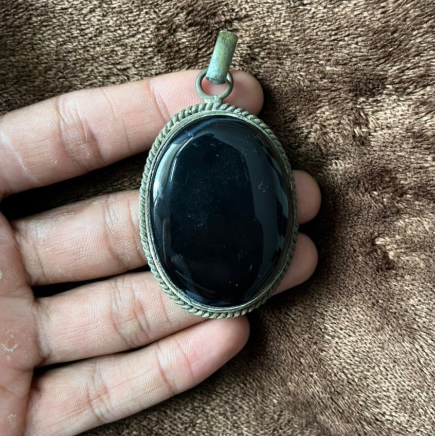 Vintage Big Black Stone