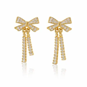 Sterling Bow Earring