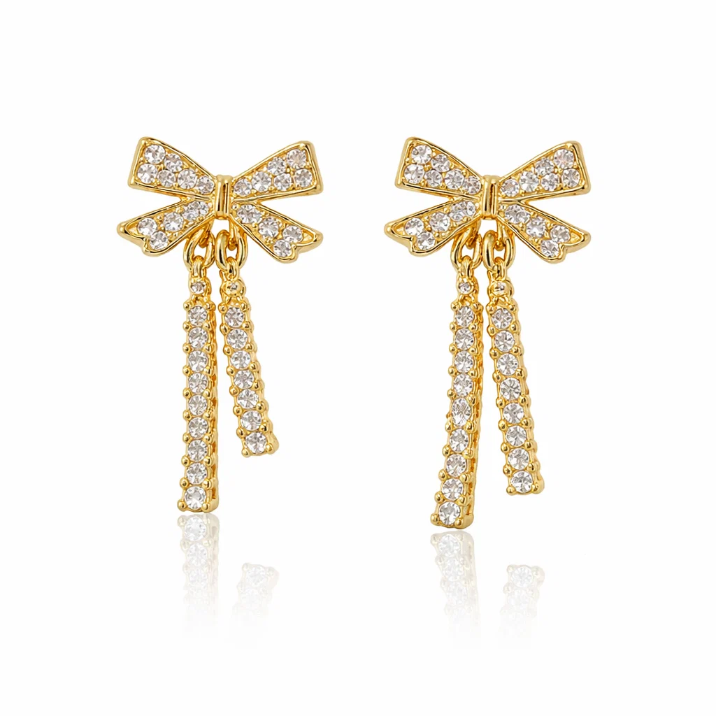 Sterling Bow Earring