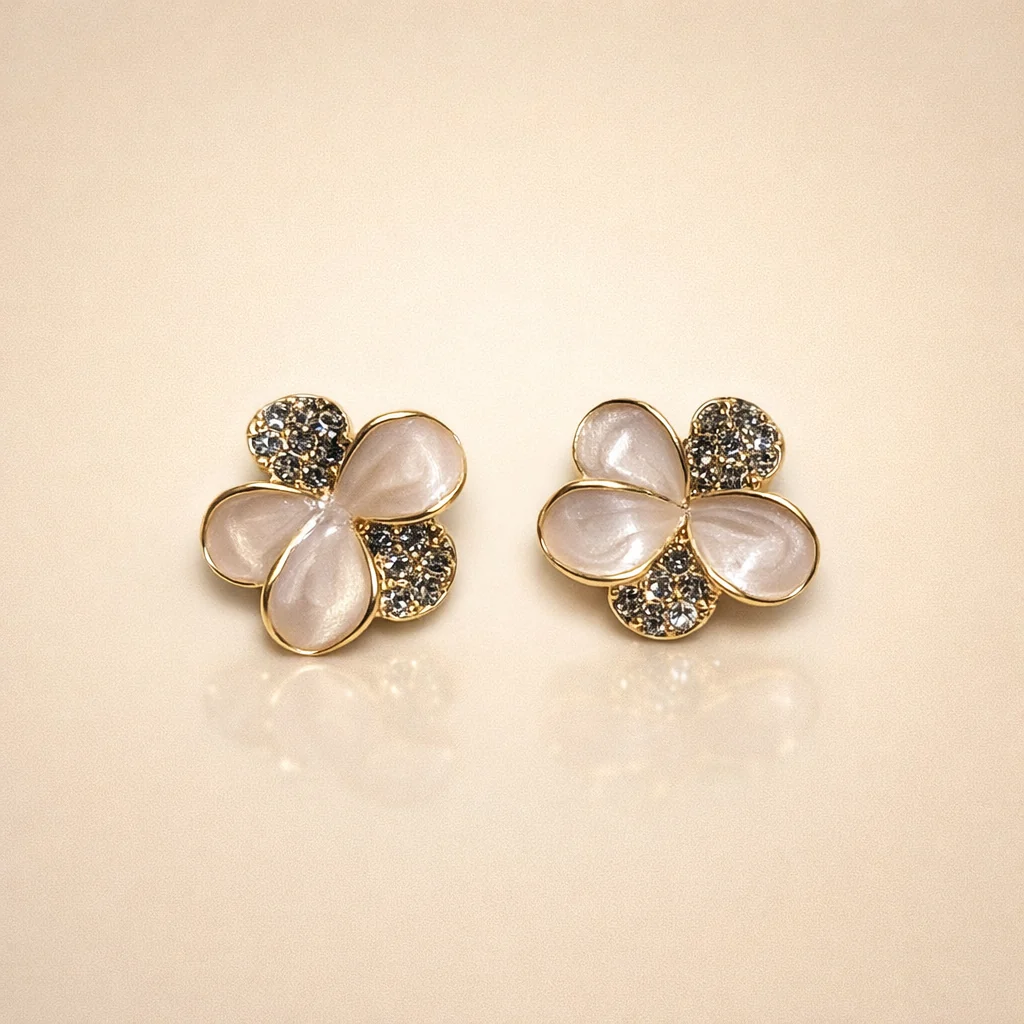 Sterling flower Earring