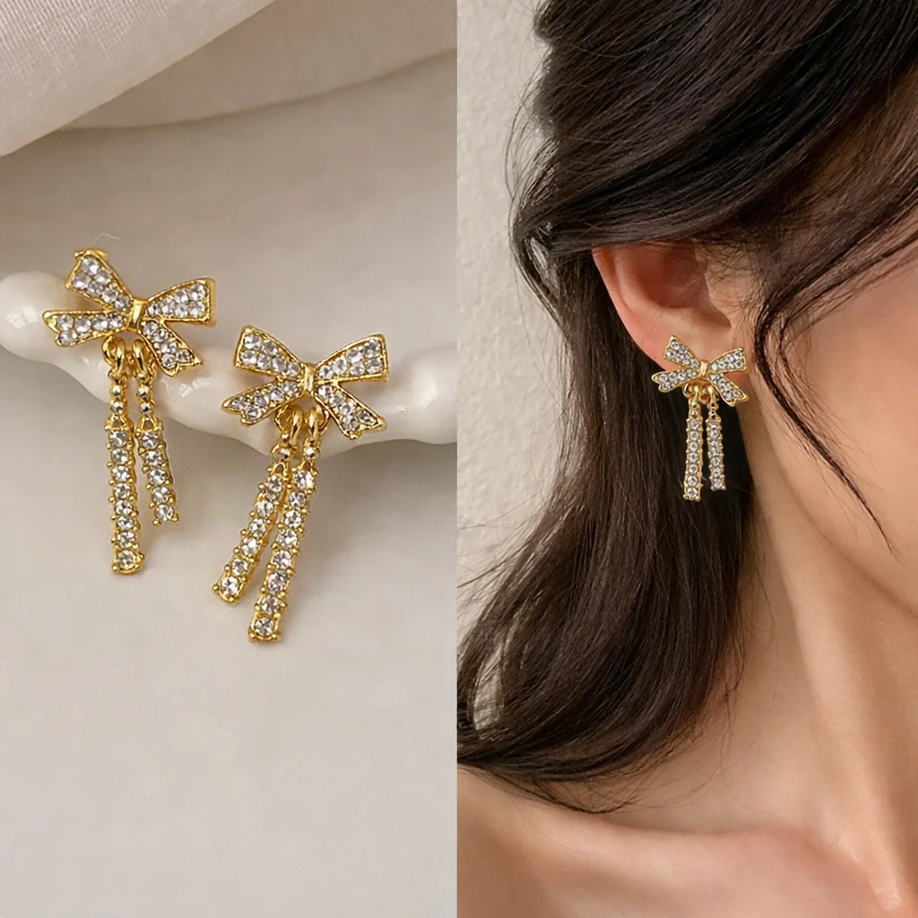 Sterling Bow Earring - Image 2
