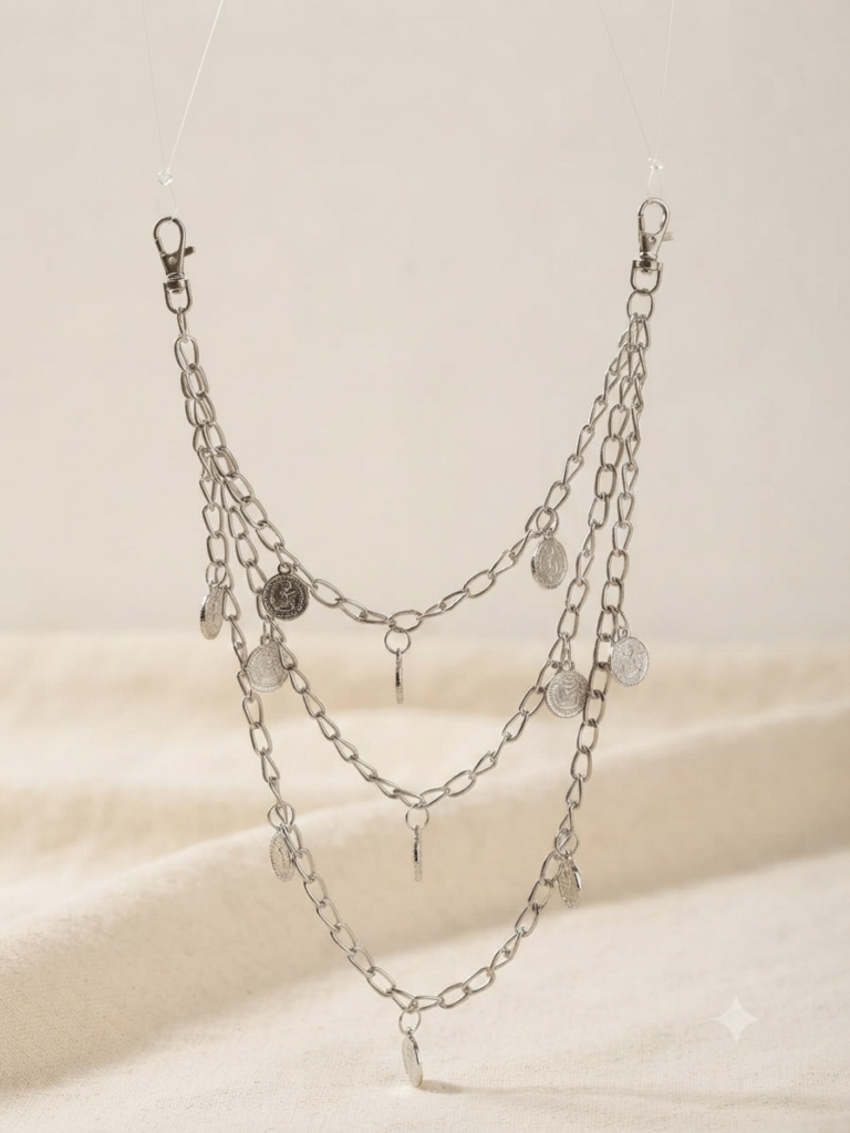 Side Jeans Chain - Vintage Coins