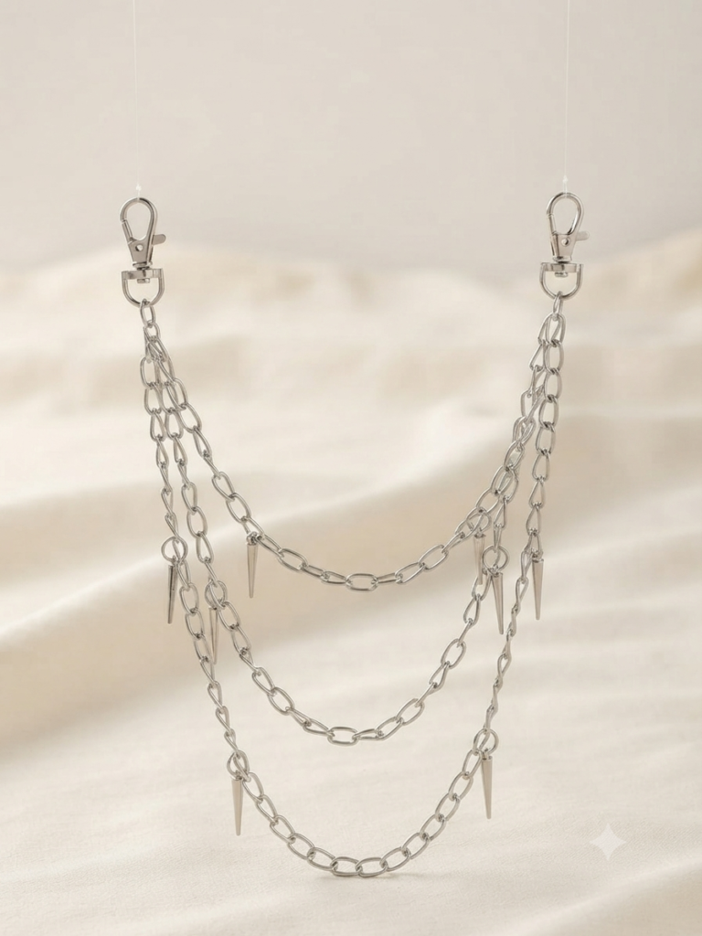 Side Jeans Chain - Spikes
