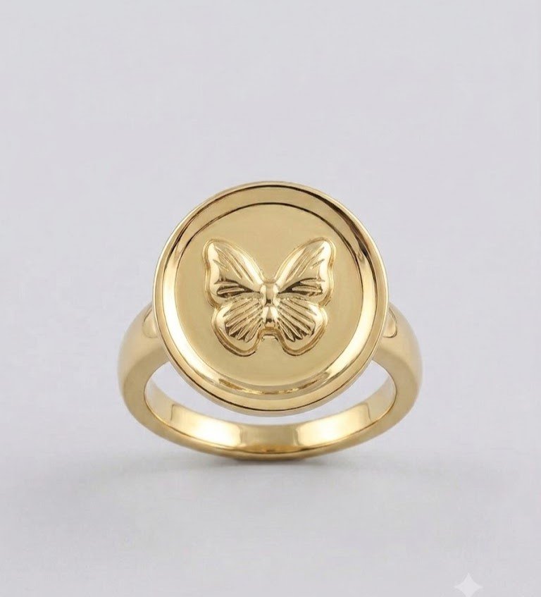 Butterfly Stamp Ring
