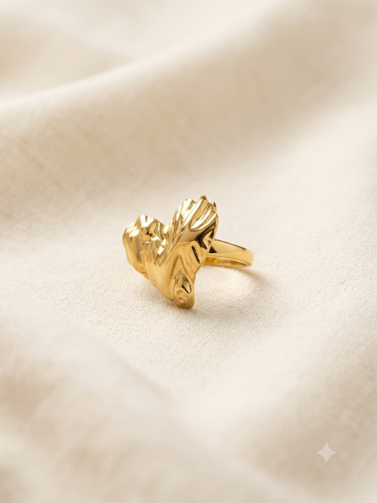 crumble Heart Ring