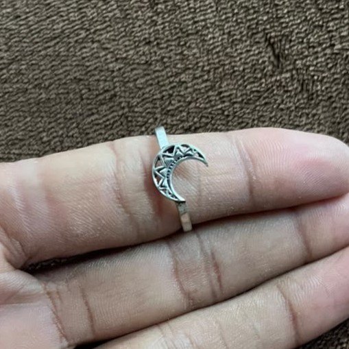 Brass Moon Ring - Image 2