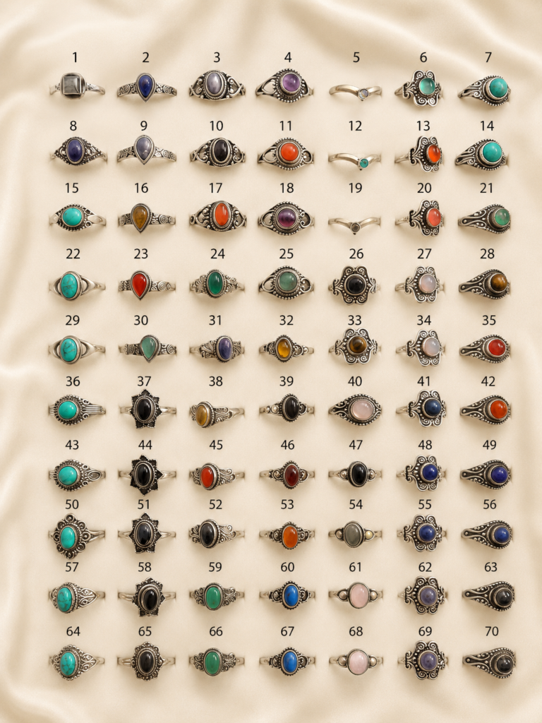 Brass Stone studded Rings