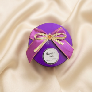 Small Round Jewellery Box [Purple]