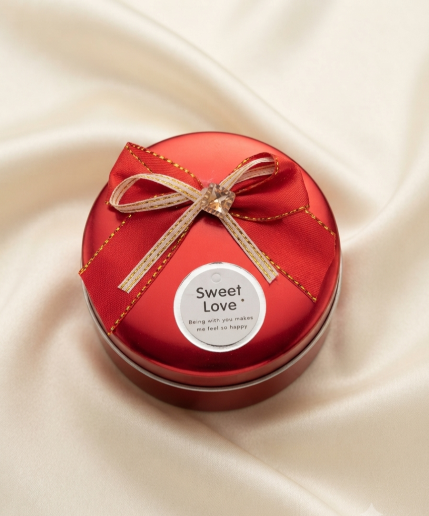 Small Round Jewellery Box [Red]