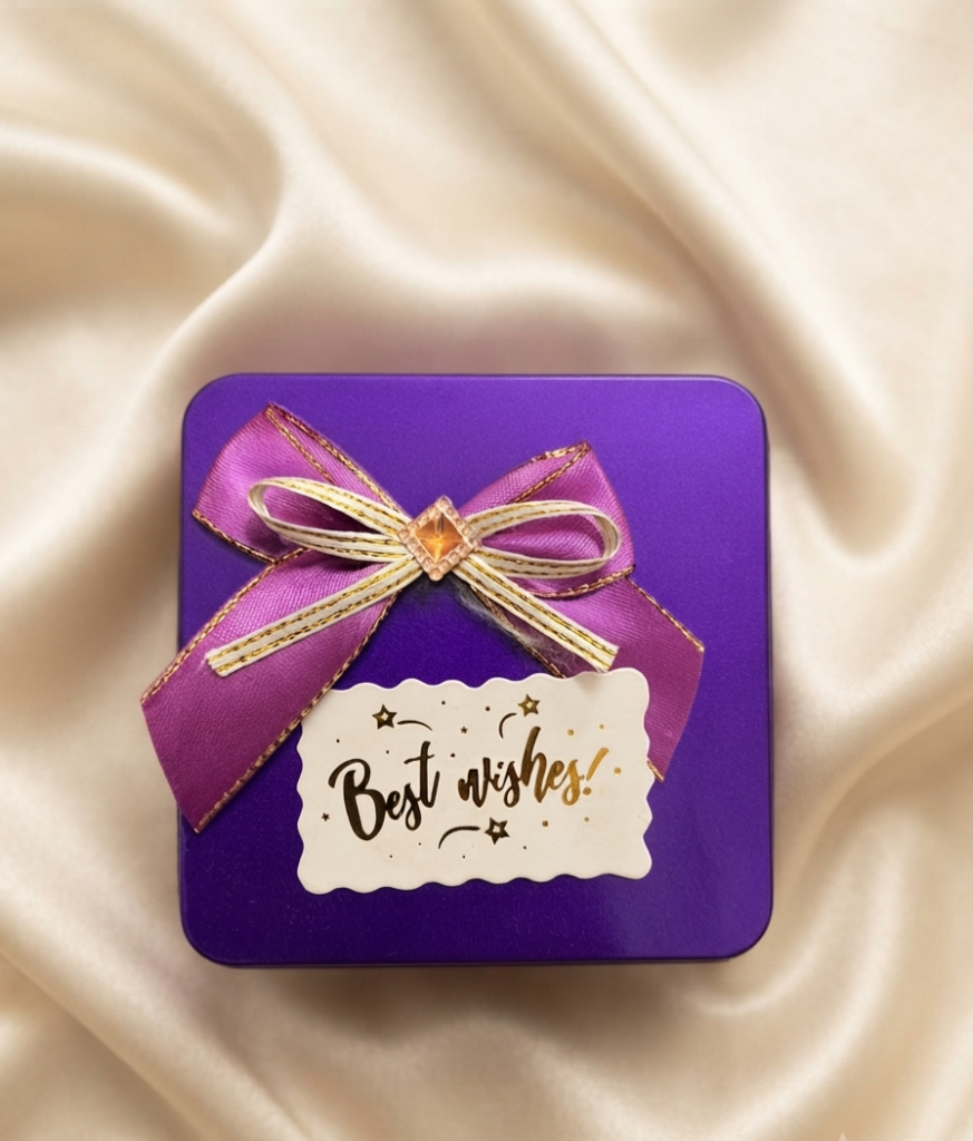 Midium Square Jewellery Box [Purple]