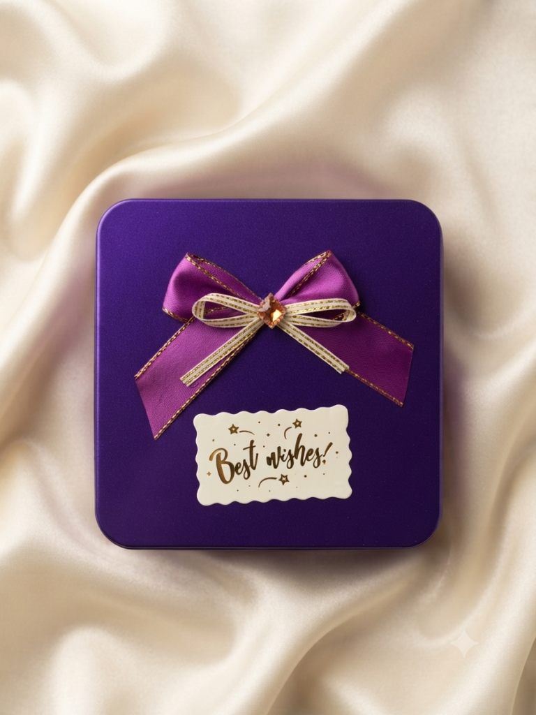 Large Square Jewellery Box [Purple]