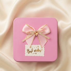 Large Square Jewellery Box [Baby pink]