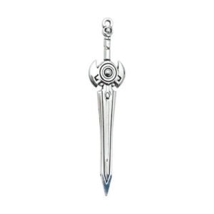 20 PCS Alloy Weapon Pendants with Electroplated Finish in Silver for Jewelry Making
