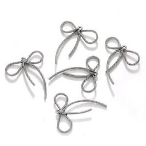 Retro DIY Zinc Alloy Jewelry Accessories Various Butterfly Knot Pendants A800850 Alloy Material Plated Craft