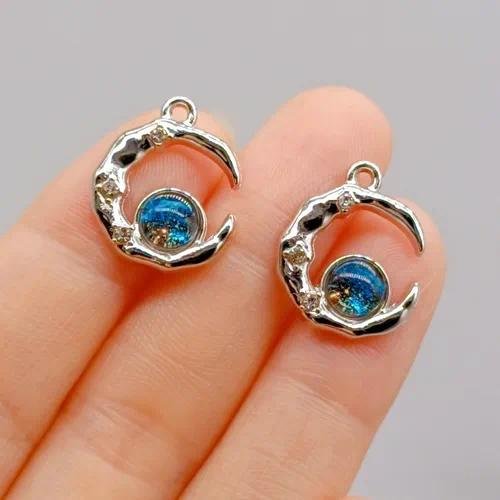 Fashionable Titanium Steel Necklace Women's Style Galaxy Starry Sky Pendant Alloy Jewelry Accessory  Trendy Pendant Necklace