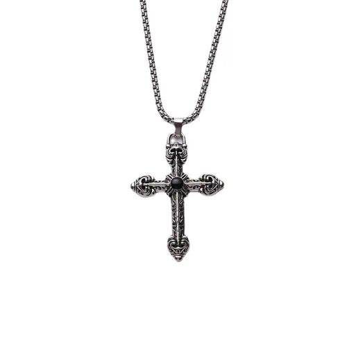 Geometric Hip-Hop Men's Pendant Necklace in Alloy with Electroplated Design, 1 Piece