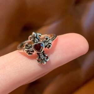 Palace ~ Stacked vintage Ring Niche Unique Antique Finger Ring Women's Advanced Finger Ring Adjustable Opening