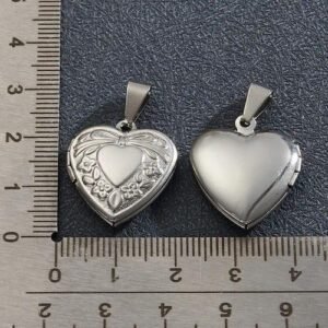 1 Pc/Package 304 Stainless Steel Love Book Cross Locket Charms