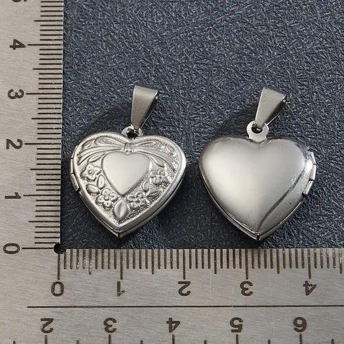 1 Pc/Package 304 Stainless Steel Love Book Cross Locket Charms