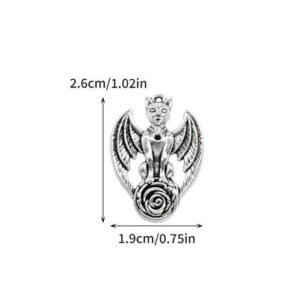 Antique Silver Plated Alloy Skull Pendant with Electroplated Craft, Perfect Halloween Jewelry Accessory