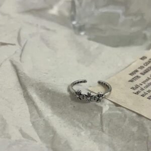 Gothic Cross Open Ring For Unisex Featuring Electroplated Alloy with Detailed Carving Craftsmanship