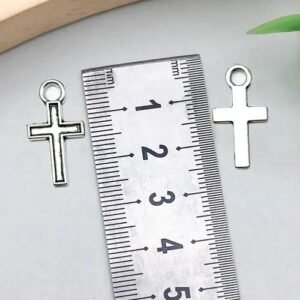 Cross Pendant 1 PCS Package Made of Alloy Featuring Electroplated Silver Finish Jewelry Accessories