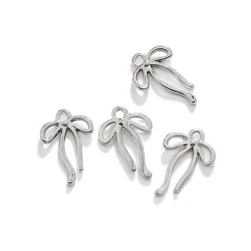 Retro DIY Zinc Alloy Jewelry Accessories Various Butterfly Knot Pendants A800850 Alloy Material Plated Craft