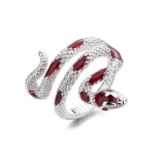 Gothic Snake Ring for Women in Alloy Featuring Waterproof Non Tarnish Craftsmanship