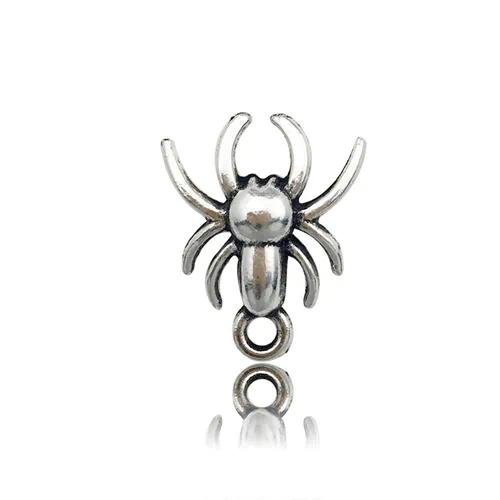 Hot Selling DIY Vintage Zinc Alloy Jewelry Accessories 1 Spider Bat Skeleton Hand Necklace Pendant Charm Cartoon Style
