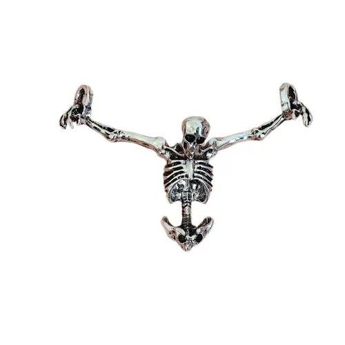 Punk Skull Necklace with Alloy Pendant and 304 Stainless Steel Chain, Perfect for Halloween Festival
