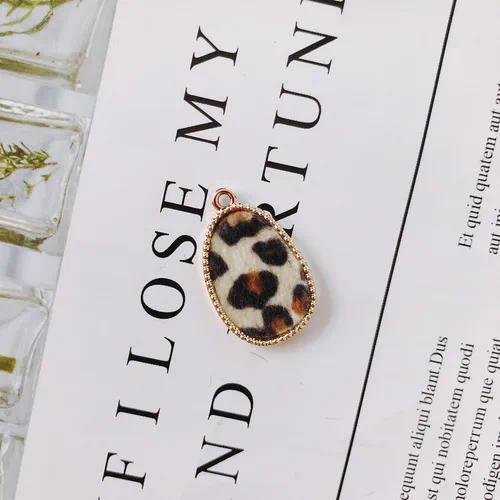 Handmade Alloy Leopard Print Earrings Jewelry Accessories Pendant Drop Earrings Fashionable DIY Craft Supplies Ear Decor