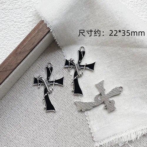 Dark Goth Wind Exaggerated Heart Cross Sword Pendant DIY Handmade Bracelet Beads of Necklace Accessories Material
