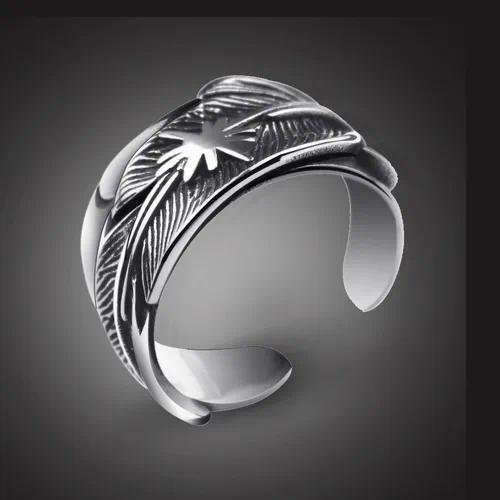 Hip-Hop Men's Alloy Ring Featuring Animal Zodiac Design with Gold Plated Finish