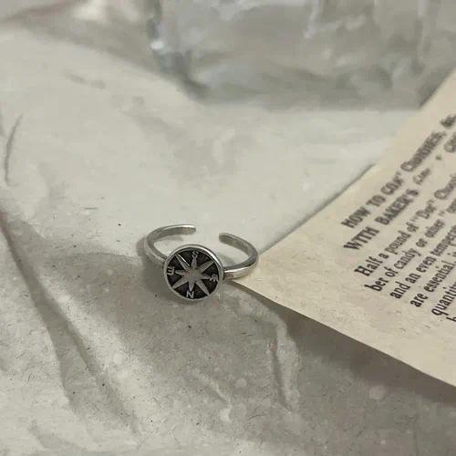Gothic Cross Open Ring For Unisex Featuring Electroplated Alloy with Detailed Carving Craftsmanship