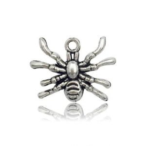 Hot Selling DIY Vintage Zinc Alloy Jewelry Accessories 1 Spider Bat Skeleton Hand Necklace Pendant Charm Cartoon Style