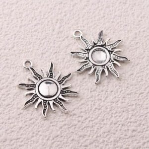 Sun Pattern Pendant Jewelry Making Accessory Featuring a Stylish Sun Design