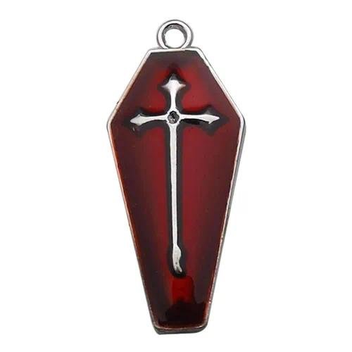 20 PCS Alloy Cross Pendants with Electroplated Finish in Silver, Sweet Style Jewelry Accessories