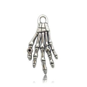 Hot Selling DIY Vintage Zinc Alloy Jewelry Accessories 1 Spider Bat Skeleton Hand Necklace Pendant Charm Cartoon Style