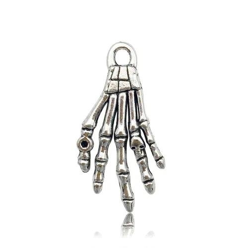 Hot Selling DIY Vintage Zinc Alloy Jewelry Accessories 1 Spider Bat Skeleton Hand Necklace Pendant Charm Cartoon Style