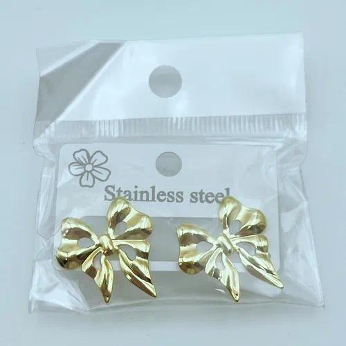 Style Oversized Floral And Leaf Earrings Stainless Steel Unique Design Geometric Pattern Unisex Hoops