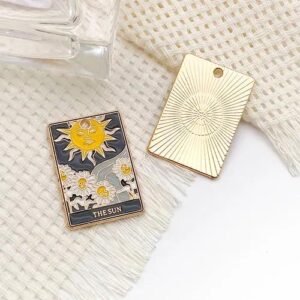 1 Piece 19*28mm Alloy Tower Sun Flower Pendant DIY Jewelry Accessories Keychain