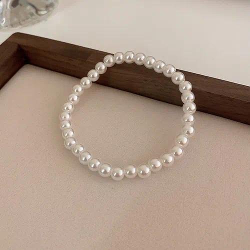 Women's Plastic Bracelets Bangle Imitation Pearl Jewelry