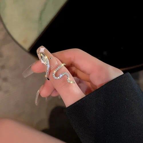 Elegant Classic Style Heart Shape Butterfly Alloy Plating Zircon Women's Open Rings