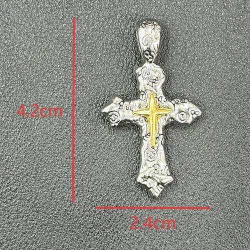 Hip-Hop Style Cross Pendant in Zinc Alloy, Unisex Jewelry Accessory