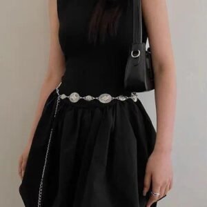 Summer Metal Waist Chain Butterfly Belt Dress Chain Women's Simple Jewelry Accessory